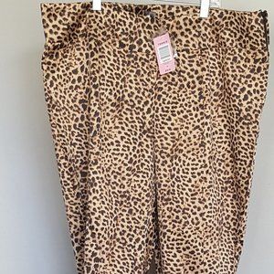 TORRID Pant Animal Print Sz 16 NWT Retro Chic Straight Leg Pin Up Girl 50s Style